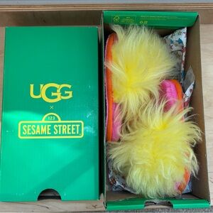 UGG x Sesame Street slippers with original box